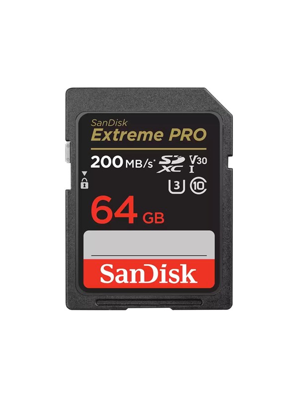 SanDisk Extreme PRO 64 Gt SDXC UHS-I U3 V30 -muistikortti