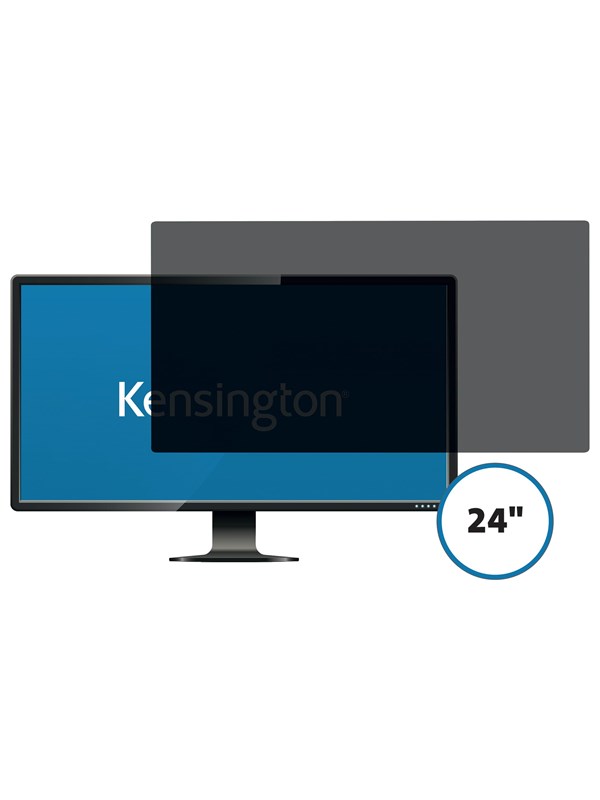 Kensington 24'' (16:9) irrotettava, kaksipuolinen tietoturvasuoja näytölle