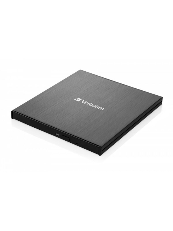Verbatim Slimline - DVD±RW (±R DL) asema - USB 3.2 Gen 1 - ulkoinen - DVD-RW (Poltin) - USB 3.2 Gen 1 - Musta