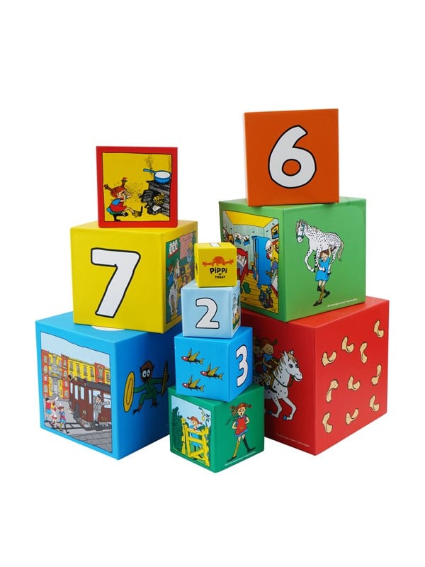 Barbo Toys Pippi Pitkätossu pinottavat kuutiot
