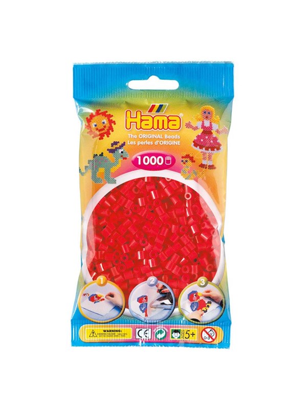 Hama Silityshelmet-punainen (05) 1000 kpl.