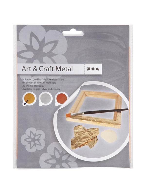 Creativ Company Imitation Metal Leaf Kulta 25 Sheets