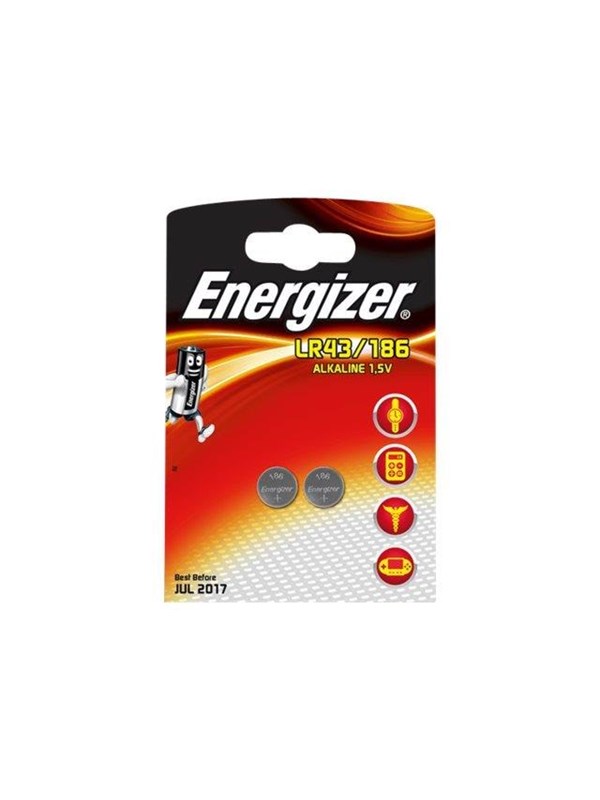 Energizer 186 paristo - 2 x LR43 - Alkaliparisto