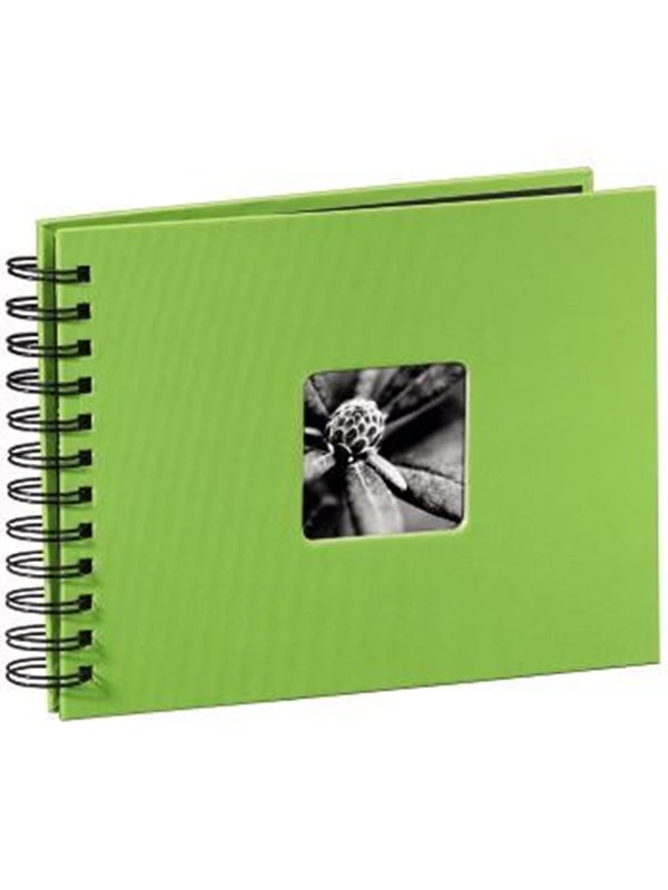 Hama "Fine Art" Spiral Album 24 x 17 cm 50 Musta Pages kiwi