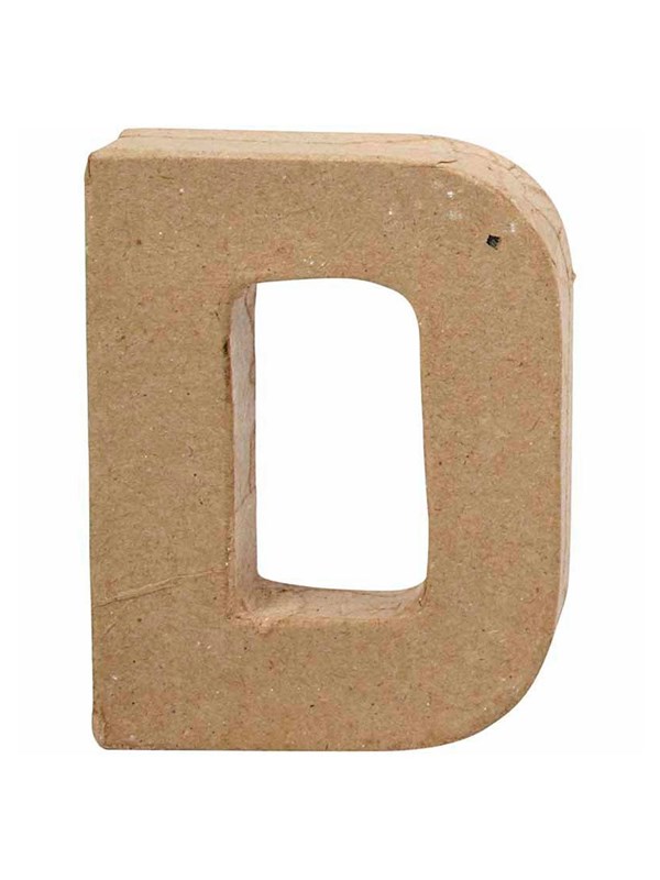 Creativ Company Kirjain paperimassasta - D - 10 cm