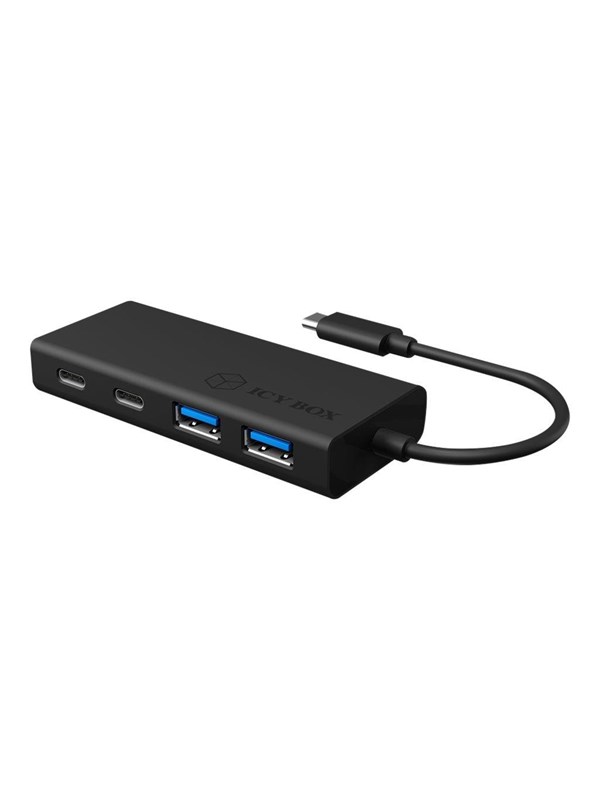 ICY BOX IB-HUB1426-CPD USB hub - 4 porttia - USB 3.0 - Musta