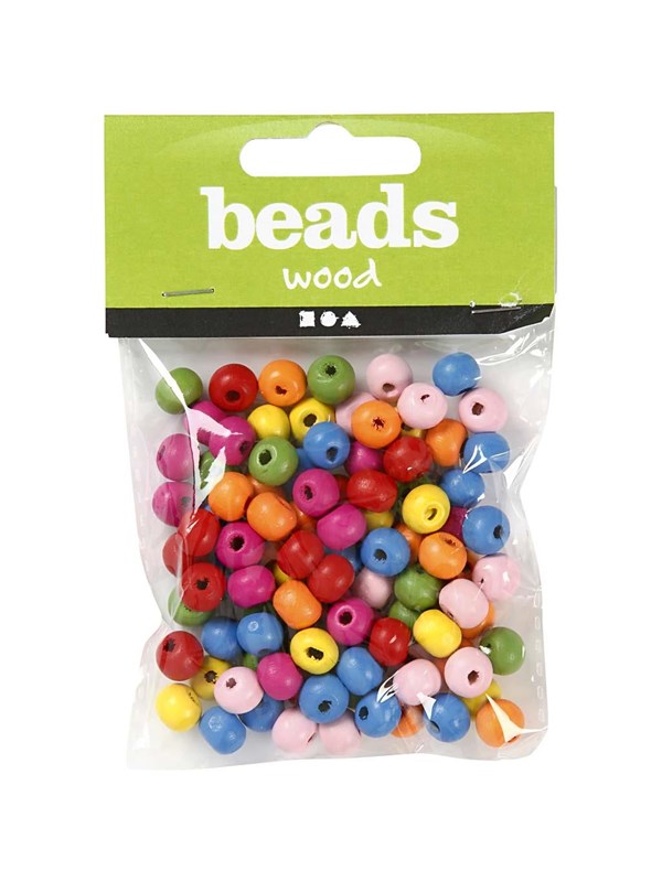 Creativ Company Wooden Beads Mix 8mm 16gr
