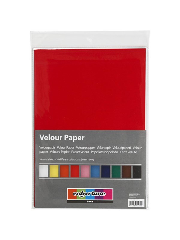 Creativ Company Velor Paper Väri A4 10 Sheets