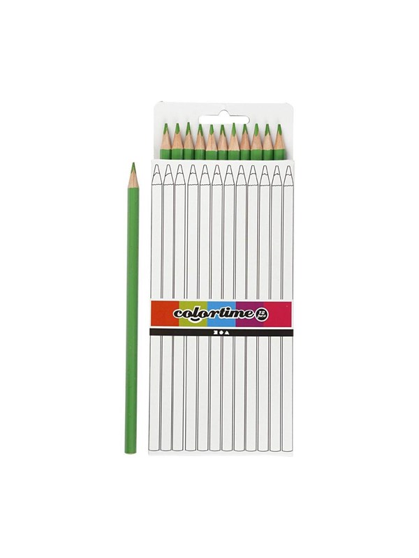 Creativ Company Triangular colored pencils - Light Vihreä 12pcs.