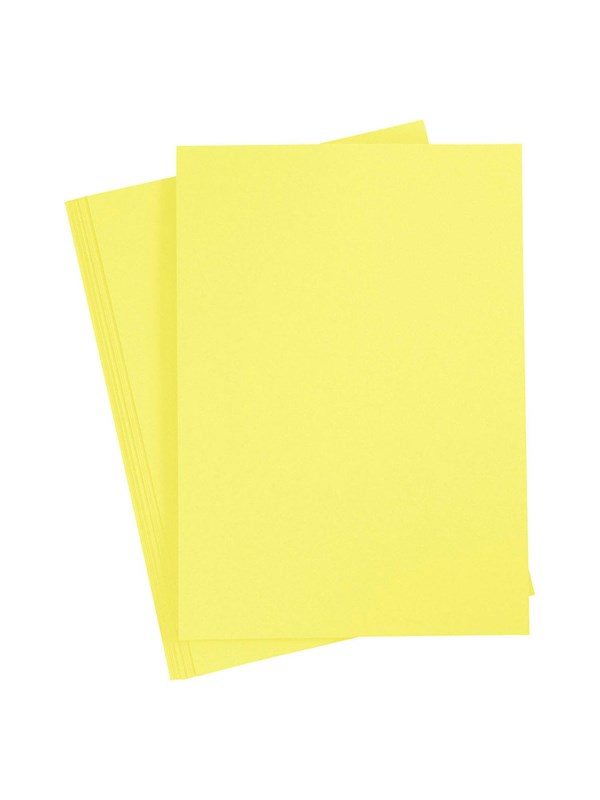 Creativ Company Colored Cardboard Canary Keltainen A4 20 sheets
