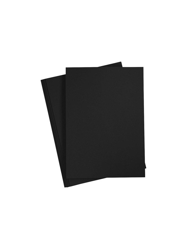 Creativ Company Creotime - cardboard - A4 - 20 sheets - coal Musta