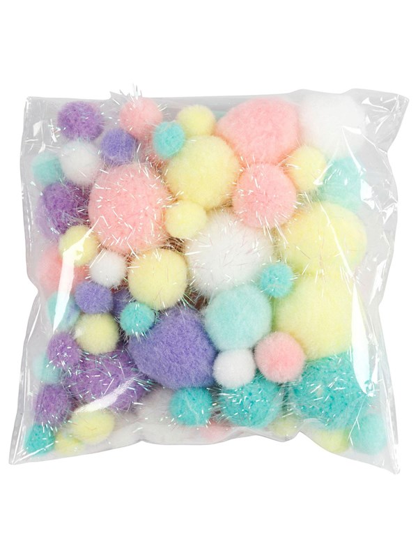 Creativ Company Pom-poms Pastellivärit 62 grammaa.