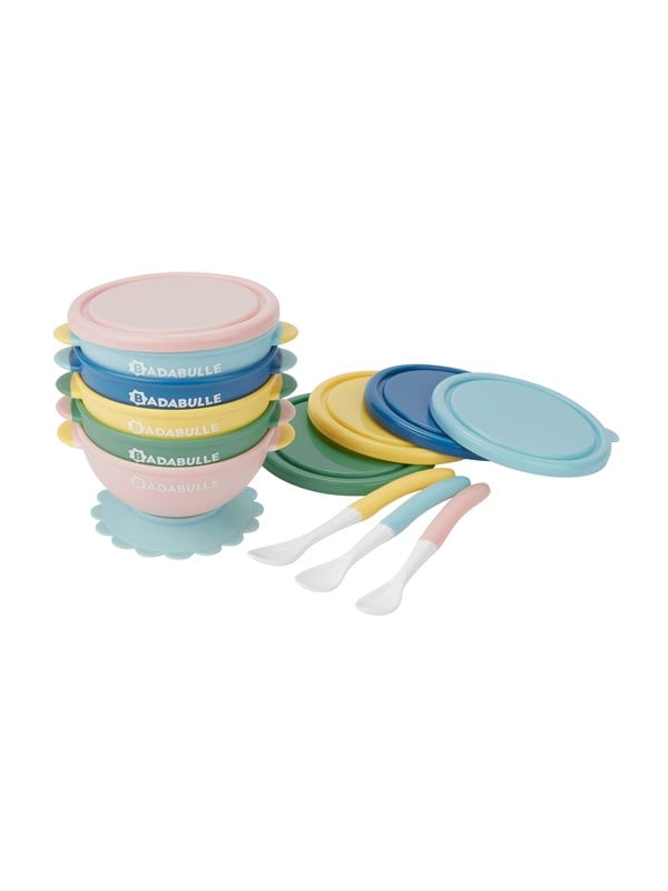 Badabulle Set of 5 non-slip bowls + spoons