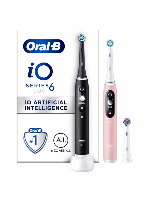 Oral-B Sähköhammasharja iO 6 Black Lava/Pink Sand - 2 handles