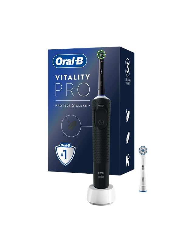 Oral-B Sähköhammasharja Vitality Pro Musta + ylimääräinen harjaspää