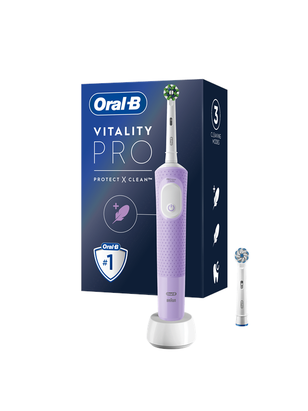 Oral-B Sähköhammasharja Vitality Pro Violetti + ylimääräinen harjaspää