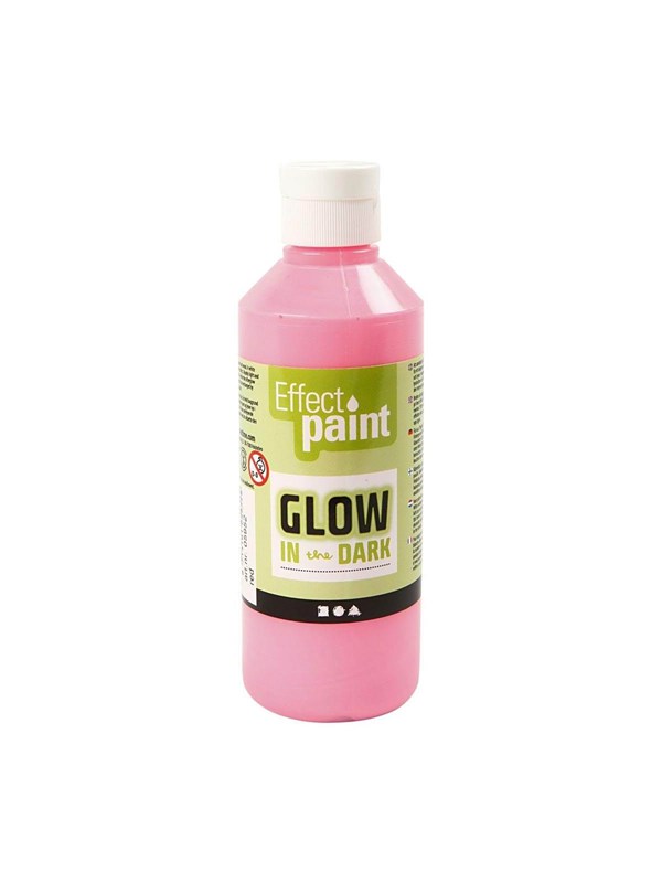Creativ Company Glow in the Dark Paint - Light Punainen 250ml