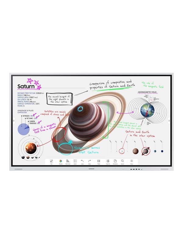 Samsung Flip Pro WM75B - 75" Touchscreen - Multi-touch - VA-panel - 12/7 - 4K