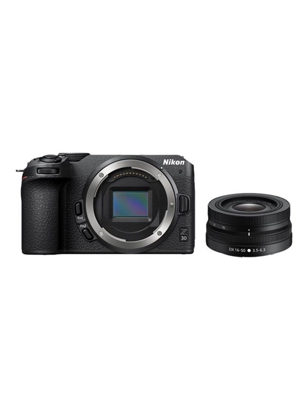 Nikon Z 30 -objektiivipaketti, jossa on 16-50 DX.