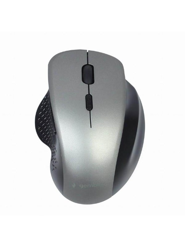 Gembird MUSW-6B-02-BG - mouse - 2.4 GHz - Musta space Harmaa - Hiiri - Optinen - 6 painiketta - Hopea