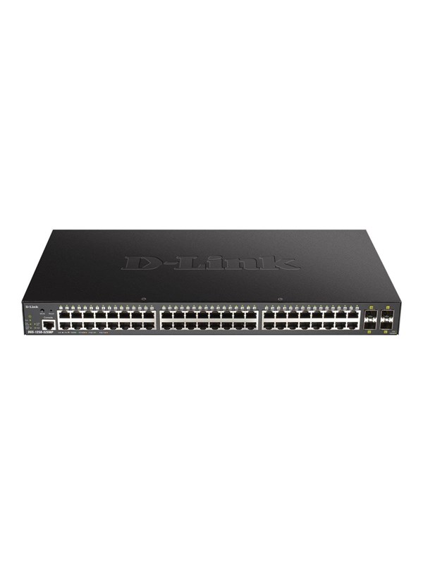 D-Link DGS-1250-52XMP, Hallittu, L3, Power over Ethernet -tuki, Telineasennus