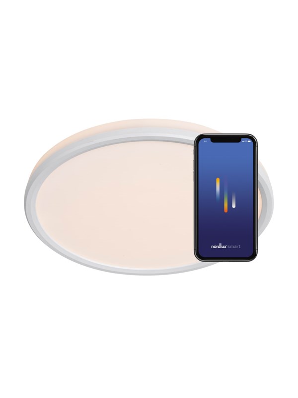 Nordlux Liva Smart Väri Ceiling light Valkoinen