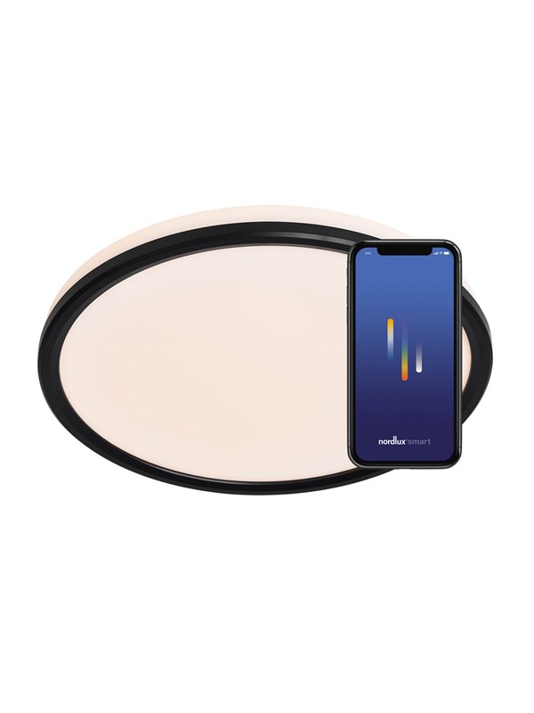 Nordlux Liva Smart Väri Ceiling light Musta