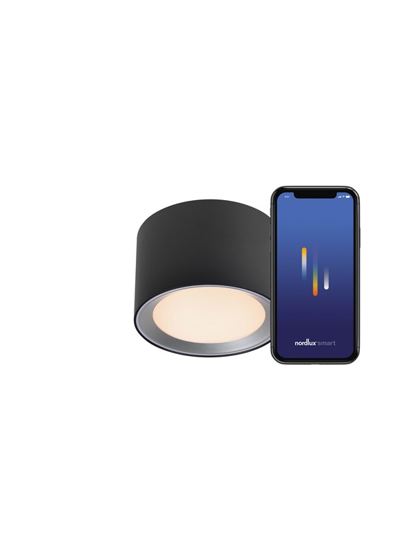 Nordlux Landon Smart Ceiling light Musta
