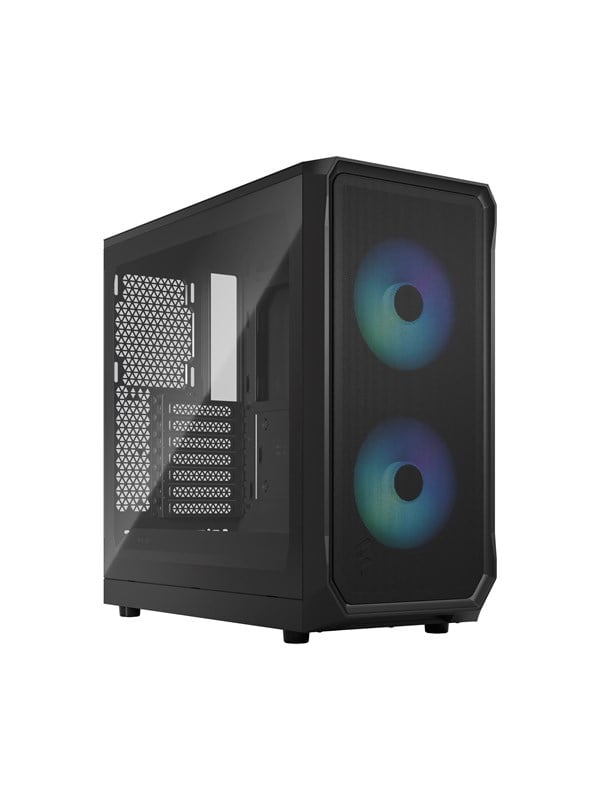 Fractal Design Focus 2 RGB - torni - ATX - Kotelot - Miditower - Musta