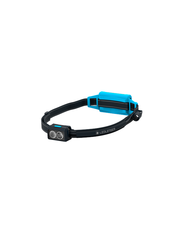 Ledlenser NEO5R otsalamppu, 600 lumenia, musta/sininen