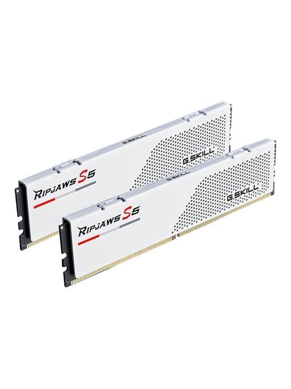 G.Skill Ripjaws S5 DDR5-6000 - 32GB - CL32 - Dual Channel (2 pcs) - Intel XMP - Valkoinen