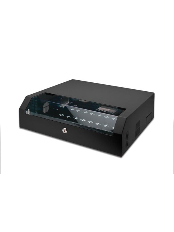 DIGITUS Cabinet wall mountable Musta RAL 7035 5U 19"