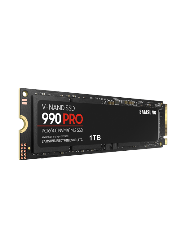 Samsung 990 Pro SSD - 1TB - Ilman jäähdytyssiiliä - M.2 2280 - PCIe 4.0