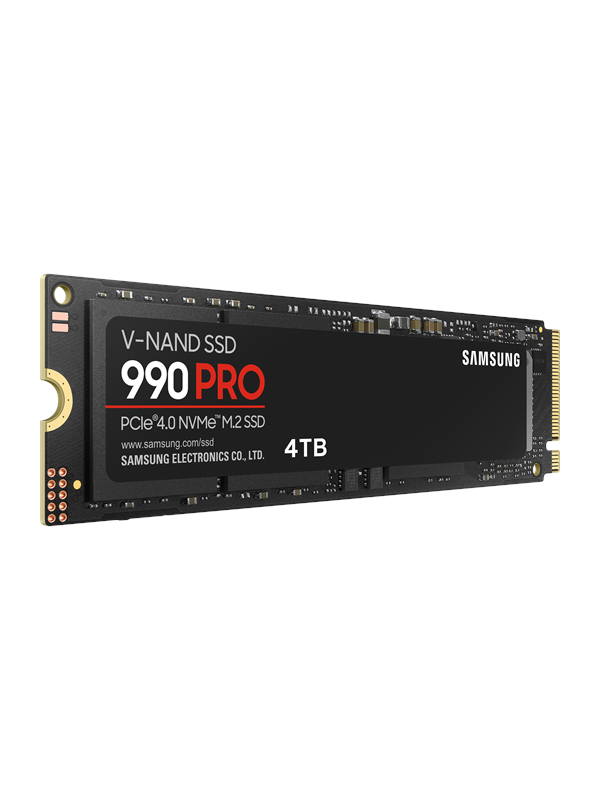 Samsung 990 Pro SSD - 4TB - Ilman jäähdytyssiiliä - M.2 2280 - PCIe 4.0