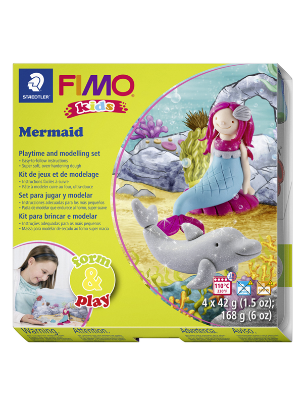Staedtler Aseta malli savi Fimo Kids F&P Mermaid.
