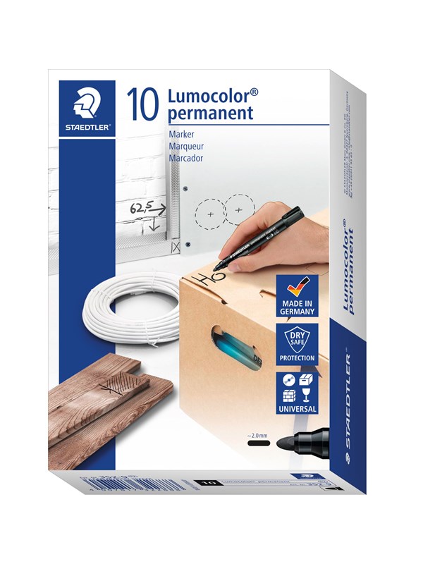 Staedtler Marker Lumocolor permanent.10 pcs Green