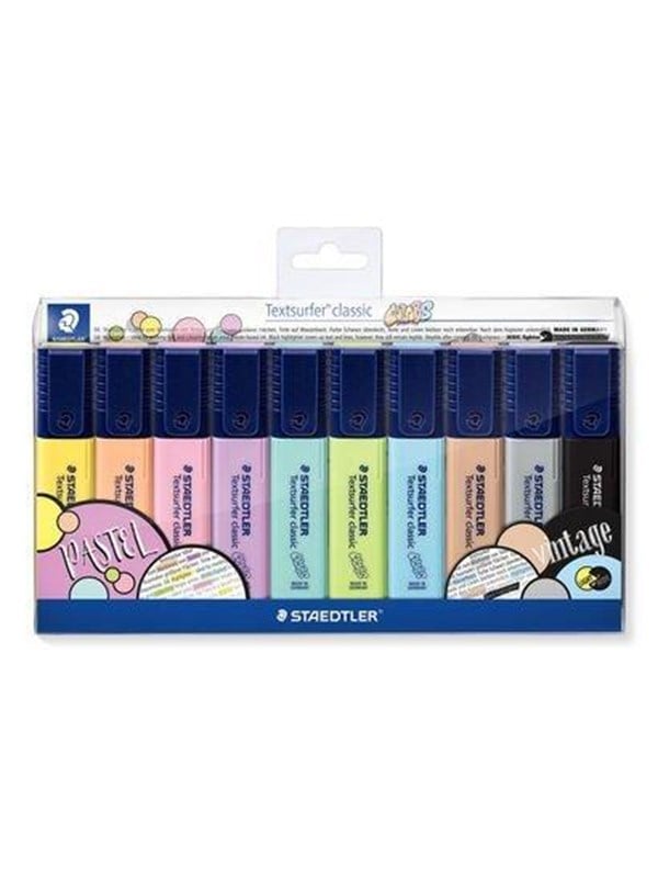 Staedtler Korostuskynät Textsurf.cl.10 kpl lompakossa