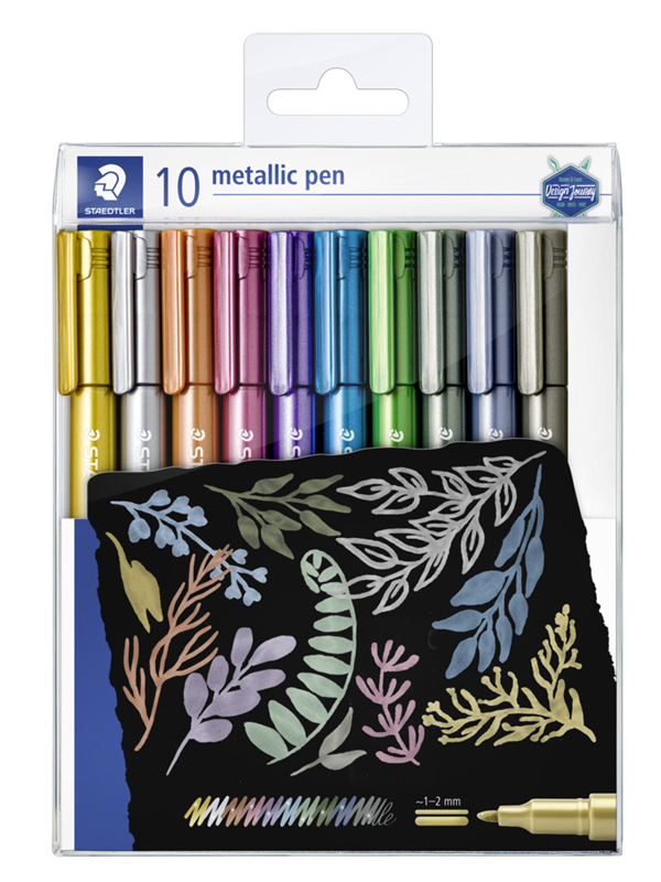 Staedtler Marker metallic pen 10 pcs in A set