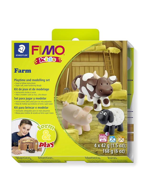 Staedtler Aseta malli savi Fimo Kids F&P Farm.