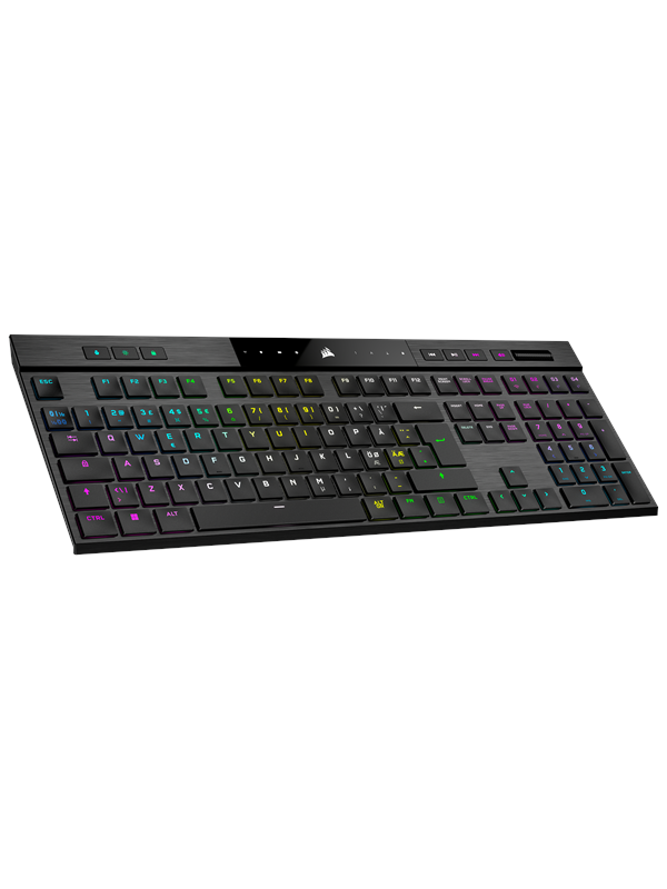 Corsair K100 Air Langaton RGB - MX Ultra Low Profile Tactile - ND - Pelinäppäimistö - Pohjoismainen - Musta