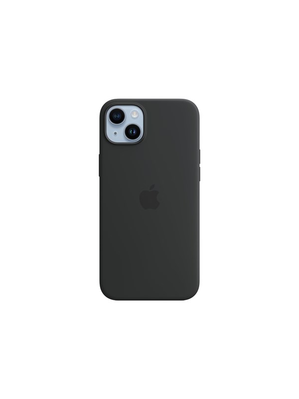 Apple iPhone 14 Plus -silikonikotelo MagSafella - keskiyö