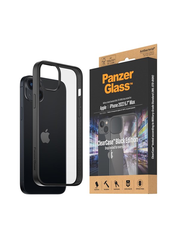 PanzerGlass ClearCase Apple iPhone 14 Plus | Musta