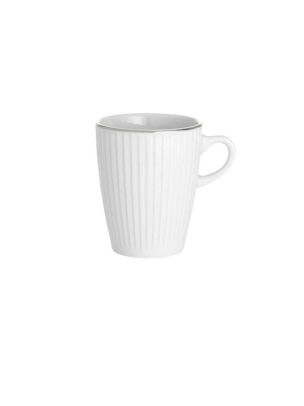Pillivuyt Vienne plissé muki 27 cl Valkoinen/Platinanvärinen