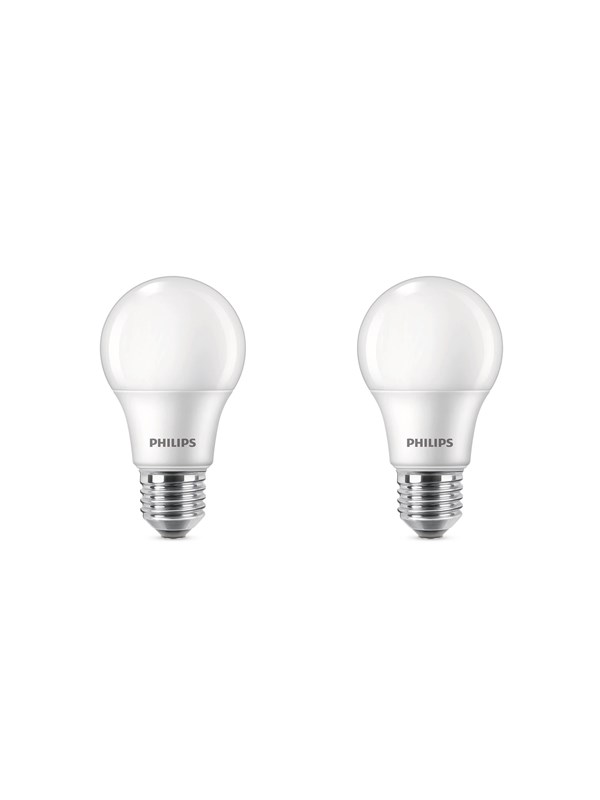 Philips LED-lamppu Standardi 4.9W/827 (40W) 2-pack. E27