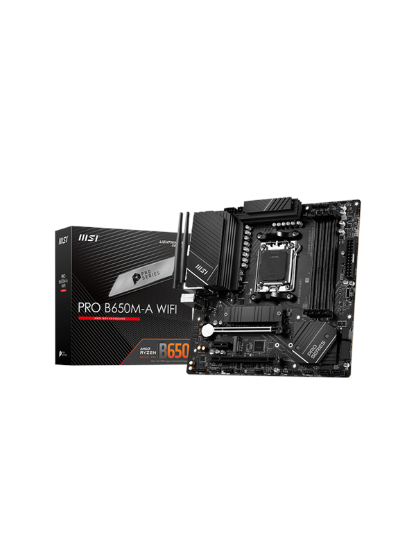 MSI PRO B650M-A WIFI Emolevy - AMD B650 - AMD AM5 socket - DDR5 RAM - Micro-ATX
