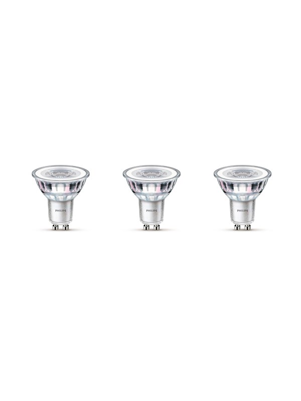 Philips LED-lamppu LED-klassikko 3,5 W / 827 (35 W) kolmen pakkaus GU10