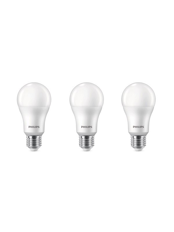 Philips LED-lamppu 13W/840 (100W) himmeä 3-packattu lamppu E27