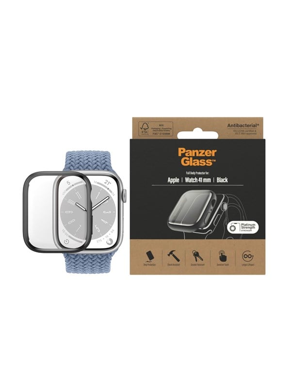 PanzerGlass Full Body Apple Watch Sarja 8 | 7 | 41mm | Screen Protector Glass