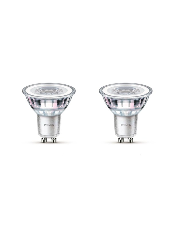 Philips LED-lamppu LED-klassikko 3,5 W/827 (35 W) kahden pakkauksessa GU10