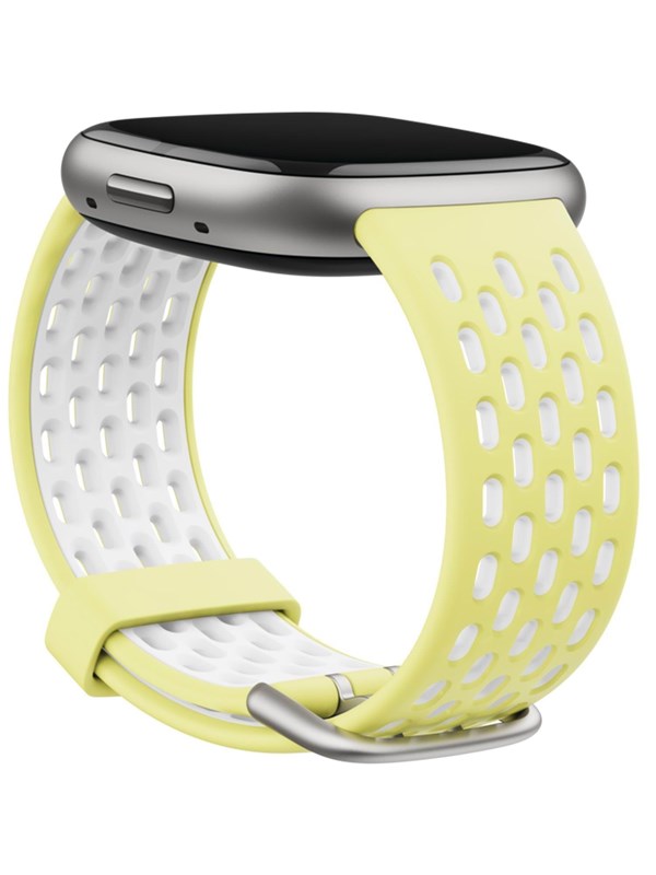 Fitbit Versa 3/4 & Sense/2 Glow Up/Frost Valkoinen Small
